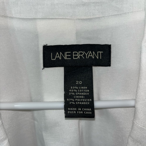 Lane Bryant Linen Blend White Blazer Jacket Size 20: W00069 - Picture 4 of 7